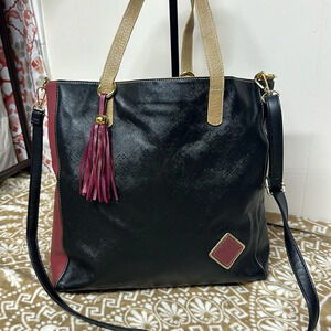 Claudia G Leather Tote/Satchel/Crossbody Bag Made in Colombia